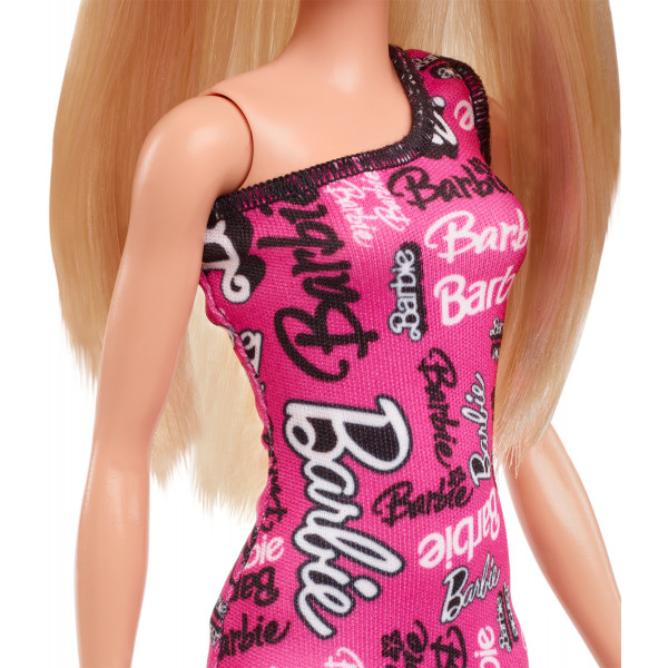 Фото - Кукла Barbie "Супер стиль" в брендированном платье – блондинка (HRH07)