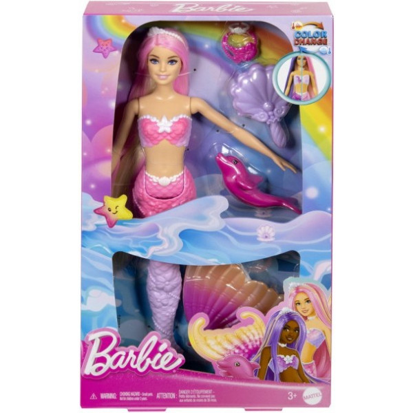 Фото - Лялька Barbie Русалка "Кольорова магія" серії Дрімтопія  (HRP97)