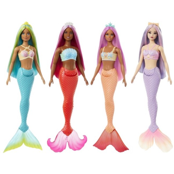 Фото - Лялька Barbie Лялька-русалонька "Кольоровий мікс" серії Дрімтопія (в ас.) (HRR02)