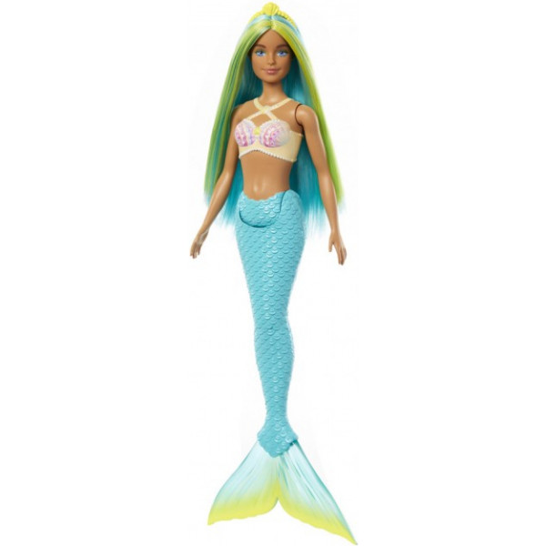 Фото - Лялька Barbie Русалонька "Блакитно-зелений мікс" серії Дрімтопія  (HRR03)