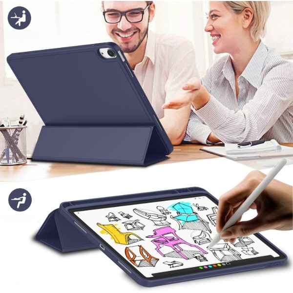 Фото - Чохол для планшета BeCover Tri Fold Soft TPU BeCover з кріпленням Apple Pencil for Apple iPad Air 11" M4 2026 Deep Blue (715230)