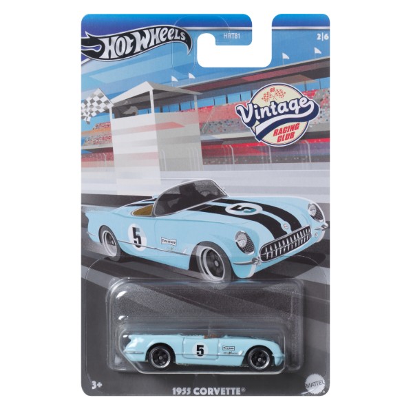 Фото - Базова машинка Hot Wheels "Вінтажні перегонові" (в ас.) (HRT81)