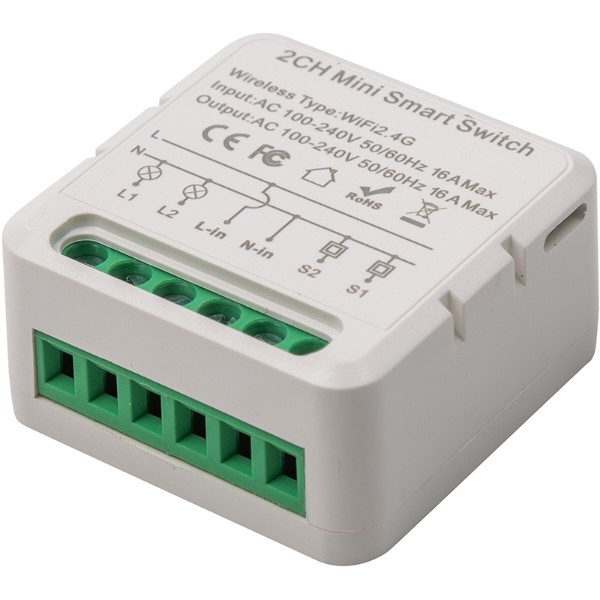 Фото - Релейний вимикач Tuya Wifi 16A (HS084028)