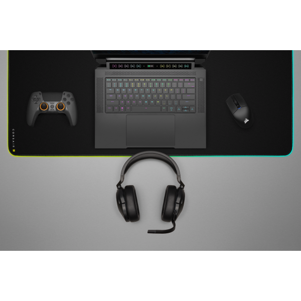 Фото - Уцінка - Гарнітура бездротова ігрова Corsair HS55 Wireless Gaming Dolby 7.1 Carbon (CA-9011280-EU)
