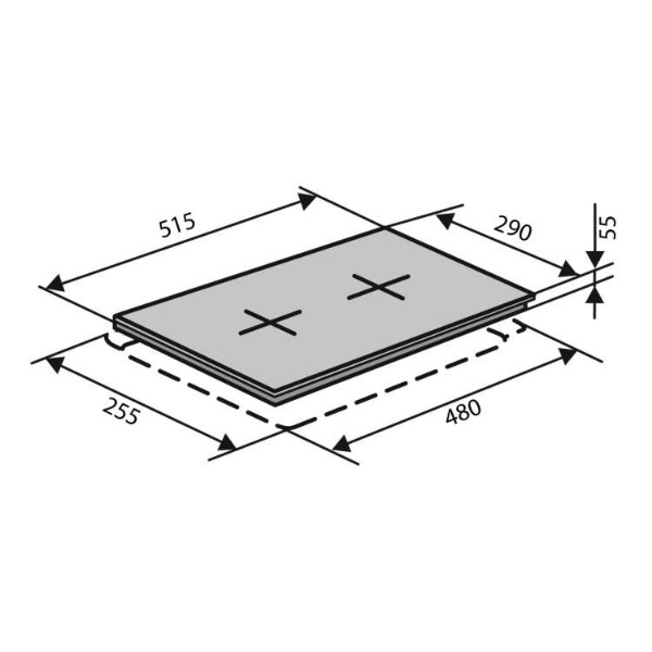 Фото - Варильна поверхня газова Ventolux HSF320G CS (BK) 3