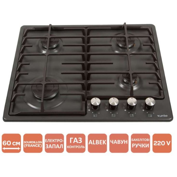 Фото - Варочная панель газовая Ventolux HG640-DA3 CS (AN)