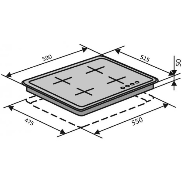 Фото - Варочная панель газовая Ventolux HG640-TA3G CEST (WH)