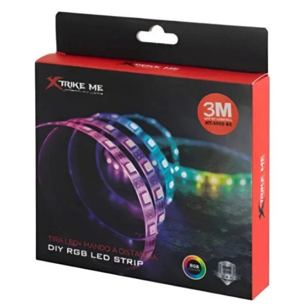 Фото - Світлодіодна стрічка XTRIKE ME 5050 Led Chip Bluetooth, App Control, 3m (HT-5050B3) Фото - Світлодіодна стрічка XTRIKE ME 5050 Led Chip Bluetooth, App Control, 3m (HT-5050B3)