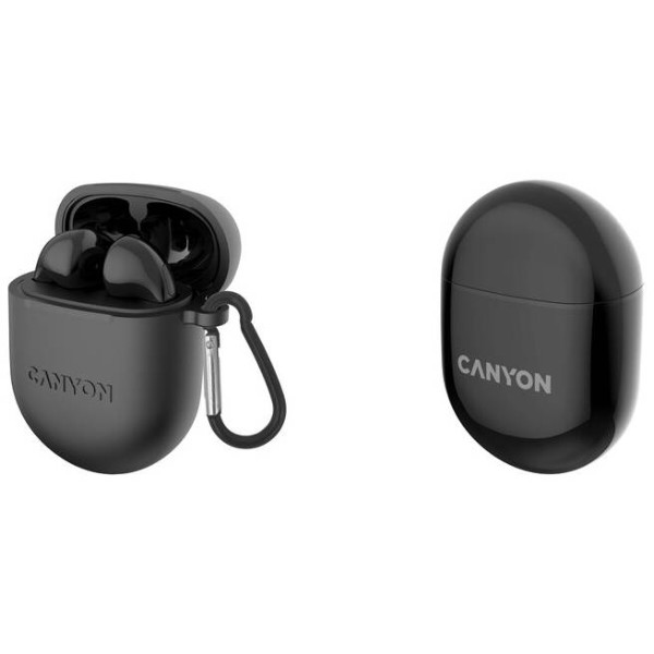 Фото - Навушники вкладиші бездротові TWS Canyon TWS-6 (CNS-TWS6B) Black