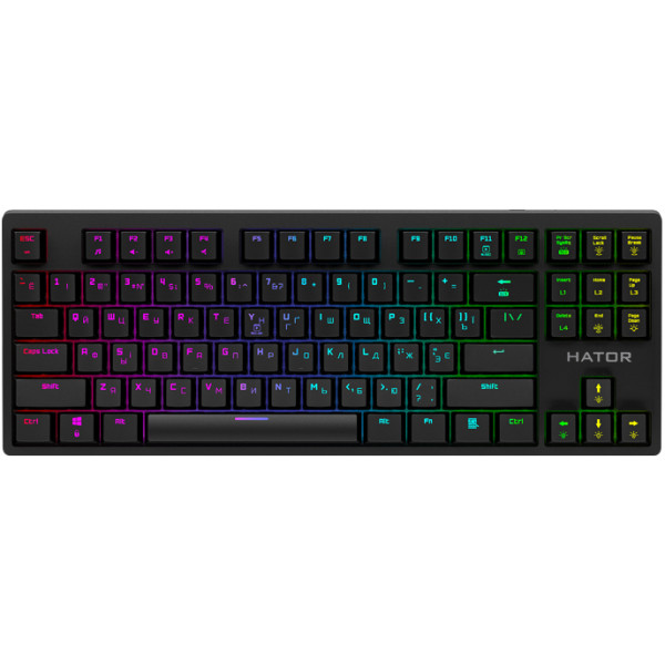 Фото - Клавиатура проводная игровая Hator Rockfall EVO TKL Optical ENG/UKR/RUS (HTK-630)