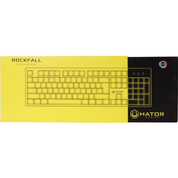 Фото - Клавиатура проводная игровая Hator Rockfall Mecha Outemu Blue (HTK-604)
