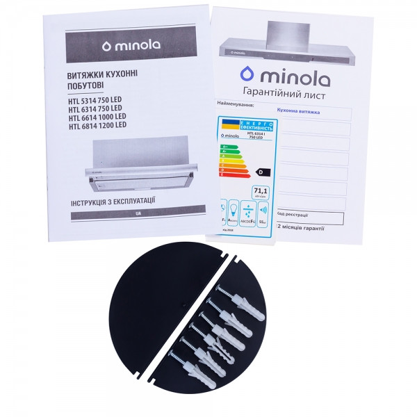 Фото - Вытяжка встраиваемая Minola HTL 6314 I 750 LED
