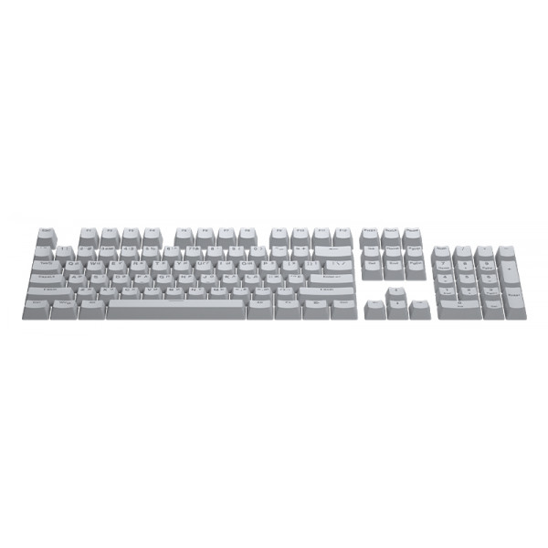 Фото - Дополнительные сменные клавиши для клавиатуры Hator First Ukrainian PBT keycaps UKR/ENG/rU Gray (HTS-137)