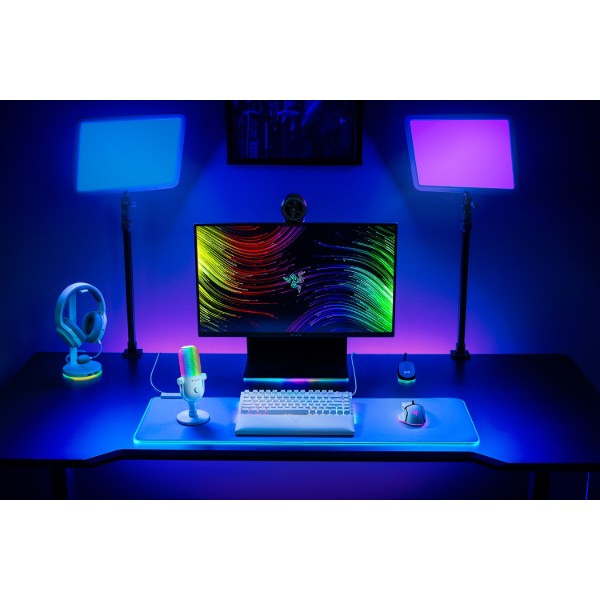 Фото - Мікрофон до комп'ютера дротовий Razer Seiren V3 Chroma White (RZ19-05060200-R3M1)