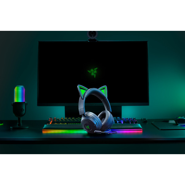Фото - Гарнітура дротова ігрова Razer Kraken Kitty V3 X, mini-jack, 1.3м Black (RZ04-05350200-R3M1)