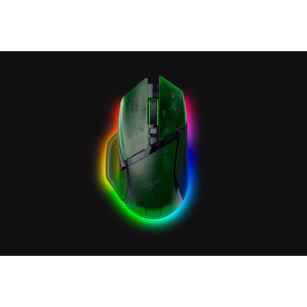 Фото - Мышь беспроводная игровая Razer Basilisk V3 PRO Wireless, 35K, Phantom Green (RZ01-05240300-R3G1)