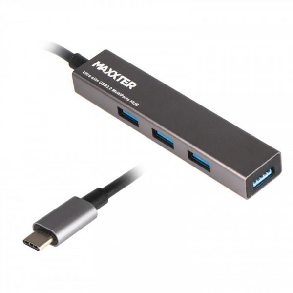 Фото - Хаб USB Maxxter HU3C-4P-02