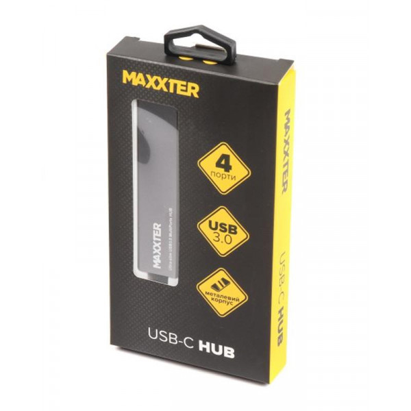 Фото - Хаб USB Maxxter HU3C-4P-02