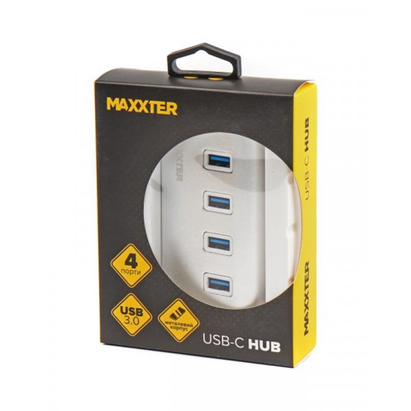 Фото - Хаб USB Maxxter HU3C-4P-01