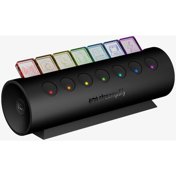 Фото - Хаб USB Streamplify HUB CTRL 7-RGB-EU-F Black (SPUH-HC71217.11)