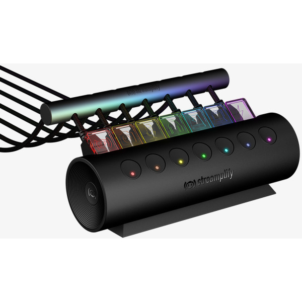 Фото - Хаб USB Streamplify HUB CTRL 7-RGB-EU-F Black (SPUH-HC71217.11)