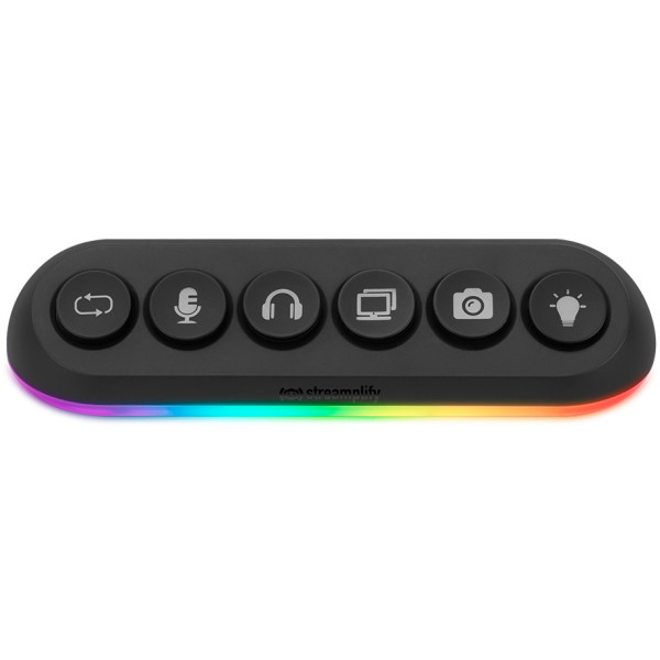 Фото - Хаб USB Streamplify HUB DECK 5-RGB-EU-F Black (SPUH-HD51217.11)