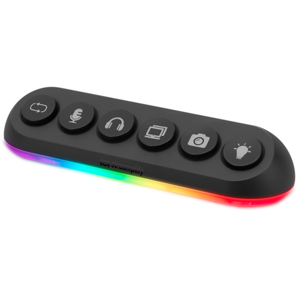 Фото - Хаб USB Streamplify HUB DECK 5-RGB-EU-F Black (SPUH-HD51217.11)