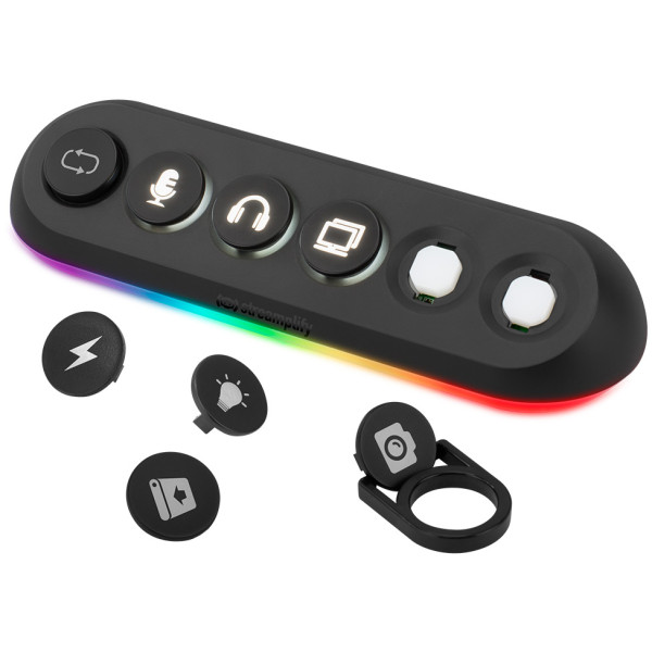 Фото - Хаб USB Streamplify HUB DECK 5-RGB-EU-F Black (SPUH-HD51217.11)