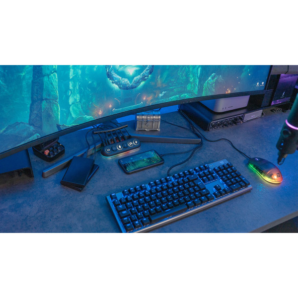Фото - Хаб USB Streamplify HUB DECK 5-RGB-EU-F Black (SPUH-HD51217.11)