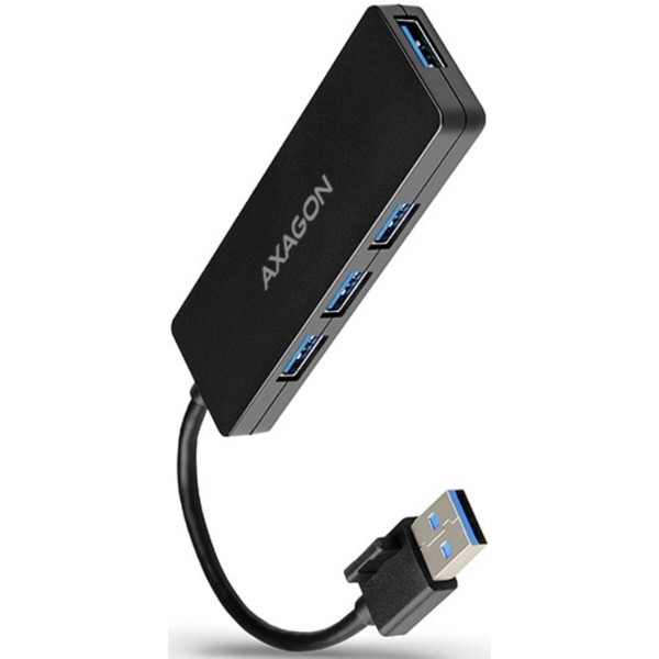 Фото - Хаб USB AXAGON SuperSpeed USB SLIM  14см Type-A, Black (HUE-G1A)