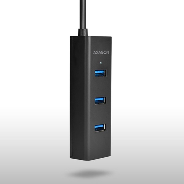 Фото - Хаб USB AXAGON USB3.0 CHARGING 2m Cable, MicroUSB Charging, Black (HUE-S2BL)