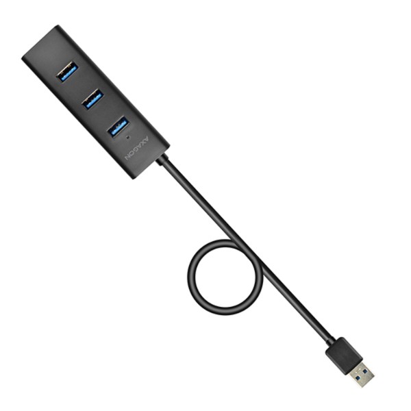 Фото - Хаб USB AXAGON USB3.0 CHARGING 2m Cable, MicroUSB Charging, Black (HUE-S2BL)