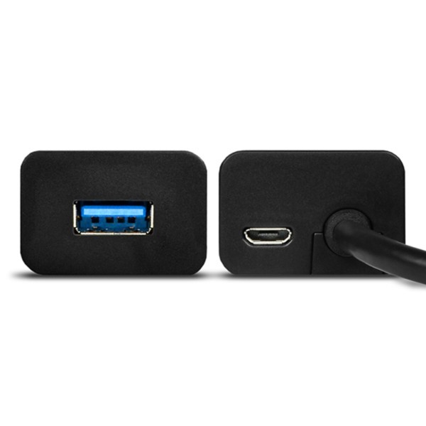 Фото - Хаб USB AXAGON USB3.0 CHARGING 2m Cable, MicroUSB Charging, Black (HUE-S2BL)