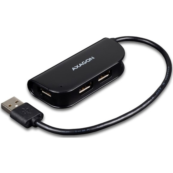 Фото - Хаб USB AXAGON USB READY 20 см USB-A cable, Black (HUE-X4B) Фото - Хаб USB AXAGON USB READY 20 см USB-A cable, Black (HUE-X4B)