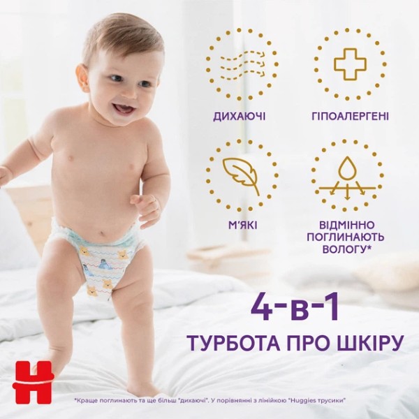 Фото - Одноразові підгузки-трусики Huggies Extra Care Pants Розмір 3 (6-11кг), 48 шт. (5029053549293)