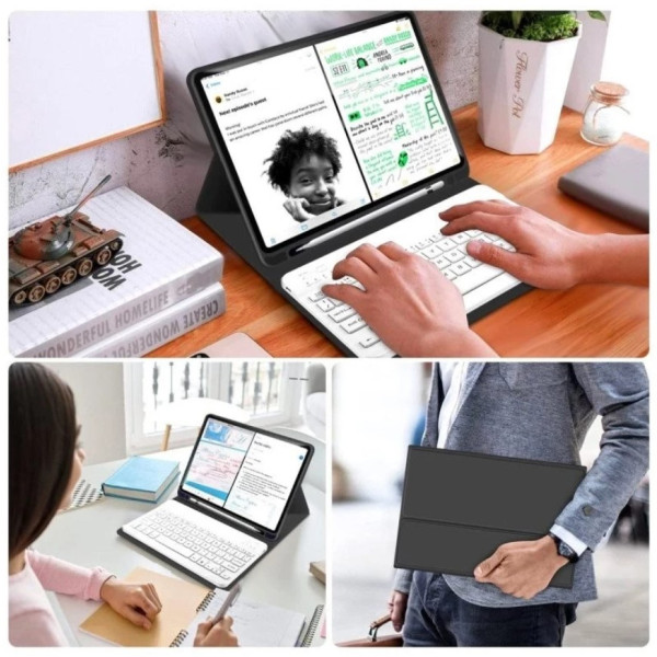 Фото - Чохол для планшету BeCover з бездротовою клавіатурою for Apple iPad Mini 7 2024 Black (712992)