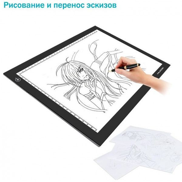 Фото - Уцінка - Графічний планшет Huion L4S + перчатка #