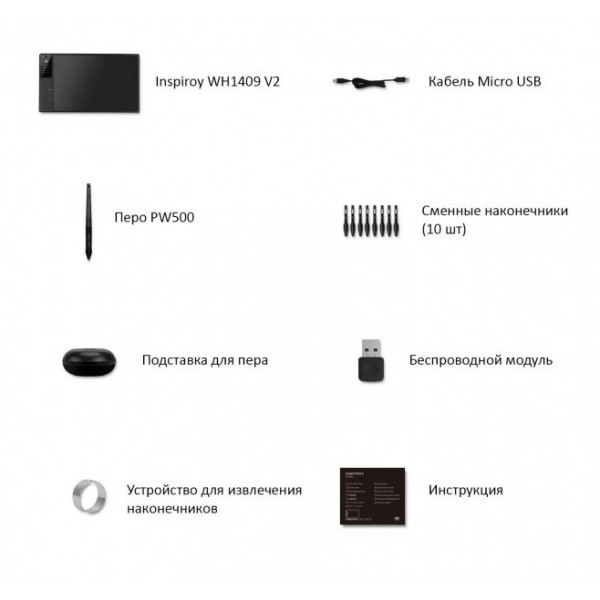 Фото - Графический планшет Huion WH1409 V2