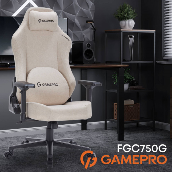 Фото - Кресло для геймеров GamePro FGC750G Size L Fabric Beige