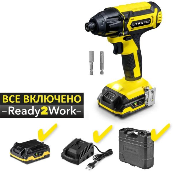 Фото - Гайковерт акумуляторний Trotec PIDS 10-20V + кейс (4410000601)