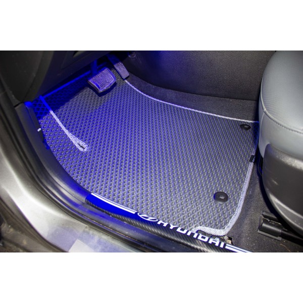 Фото - Коврики из экокожи в салон авто EVAtech ECO для Elantra (AD) (3 clips) Hyundai 2015-2020 6 поколение Sedan USA HY12404CV5KH3BBB
