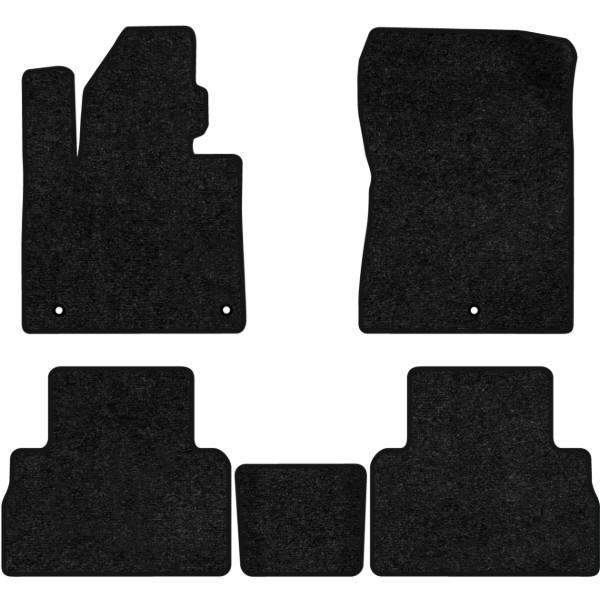 Фото - Килимки ворсові в салон авто EVAtech Standard для Hyundai Santa FE (TM) 5 seats 2018-2020 4 покоління SUV Korea чорний кант HY23821C5KH3VEB