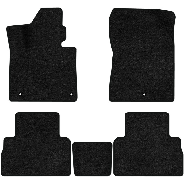 Фото - Килимки ворсові в салон авто EVAtech Standard для Hyundai Santa FE (TM) 5 seats 2018-2020 4 покоління SUV Korea чорний кант HY23821CD5KH3VEB