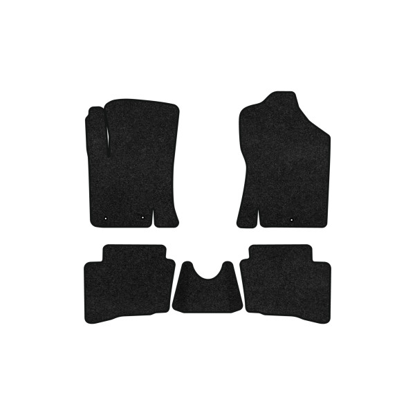 Фото - Килимки ворсові в салон авто EVAtech Premium для Hyundai i20 (PB) 5-doors (3 clips) 2008-2014 1 покоління Htb EU чорний кант HY32569CV5LA3VPB