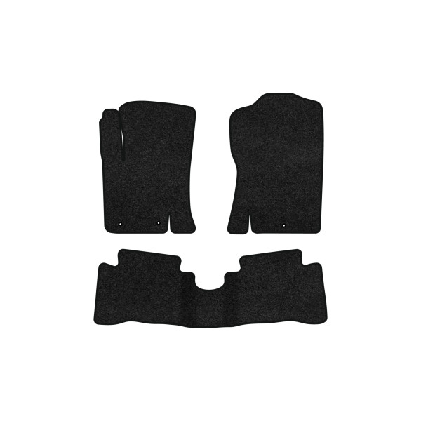 Фото - Килимки ворсові в салон авто EVAtech Premium для Hyundai i20 (PB) 5-doors (3 clips) 2008-2014 1 покоління Htb EU чорний кант HY32569Z3LA3VPB
