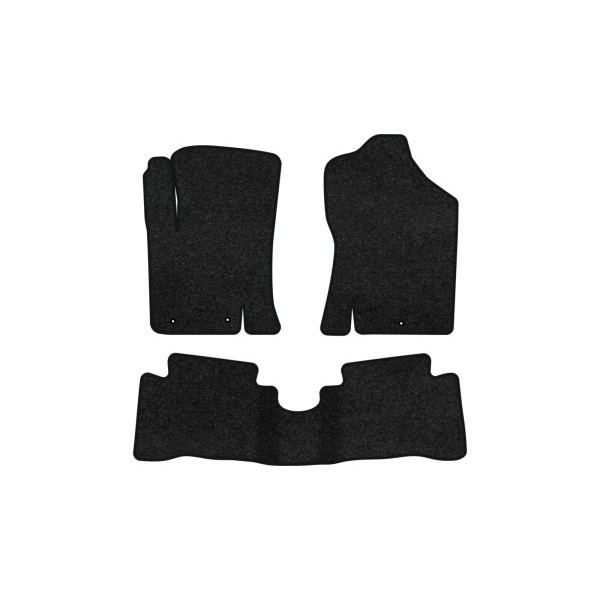 Фото - Коврики ворсовые в салон авто EVAtech Premium для Hyundai i20 (PB) 5-doors (3 clips) 2008-2014 1 поколение Htb EU черный кант HY32569ZV3LA3VPB