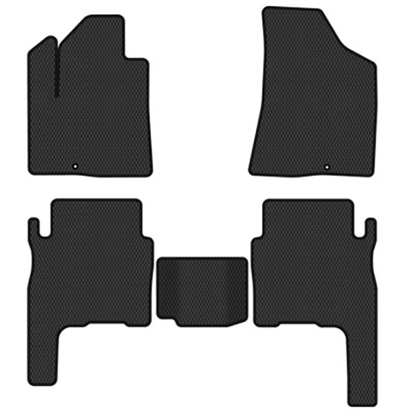 Фото - Килимки з екошкіри в салон авто EVAtech ECO для Santa FE (CM) 5 seats Hyundai 2006-2010 2 покоління SUV EU HY33306CV5KD2BBB