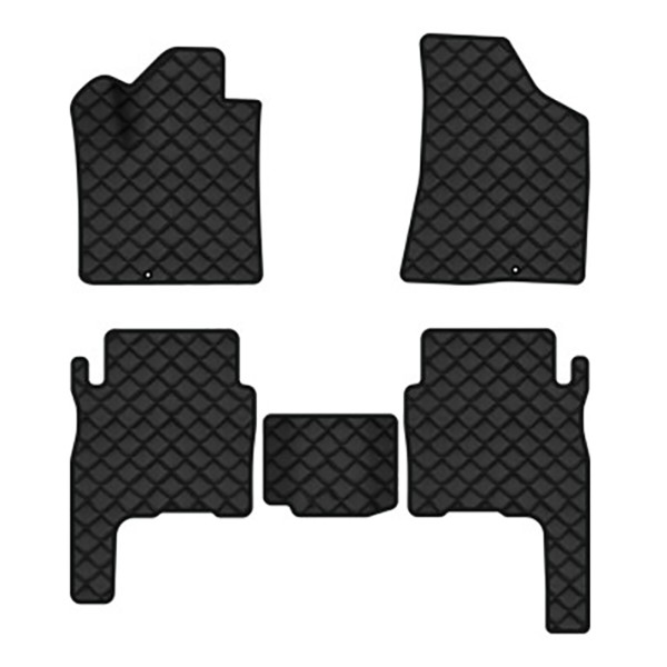 Фото - Килимки з екошкіри в салон авто EVAtech ECO для Santa FE (CM) 5 seats Hyundai 2006-2010 2 покоління SUV EU HY33306CE5KD2BBB