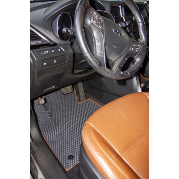 Фото - Килимки з екошкіри в салон авто EVAtech ECO для Santa FE (DM) 5 seats Hyundai 2012-2017 3 покоління SUV EU (HY33415ZD3KH3BBB)