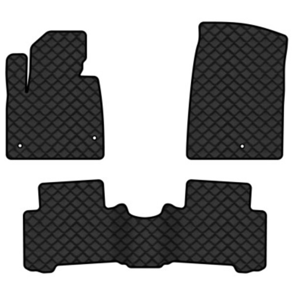 Фото - Килимки з екошкіри в салон авто EVAtech ECO для Santa FE (DM) 5 seats Hyundai 2012-2017 3 покоління SUV EU (HY33415Z3KH3BBB)